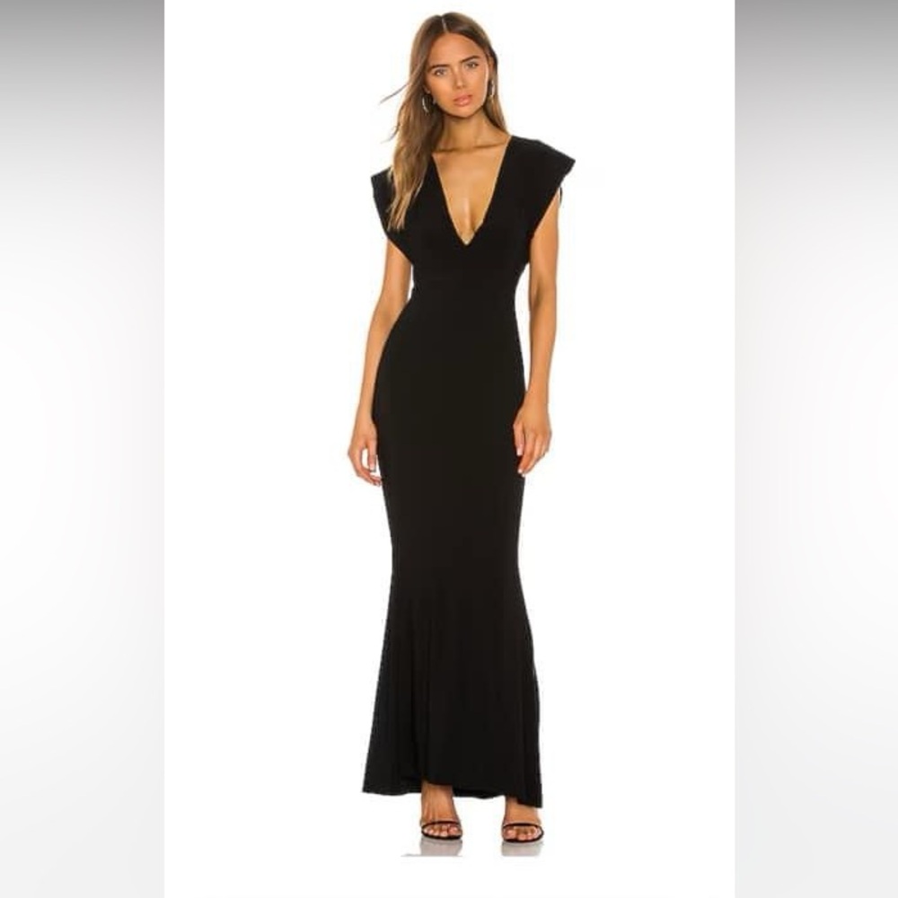 Norma Kamali V-Neck Gown